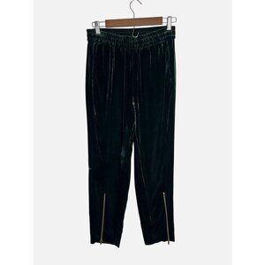 Sandro Green Velvet Jogger Pants  Size 2